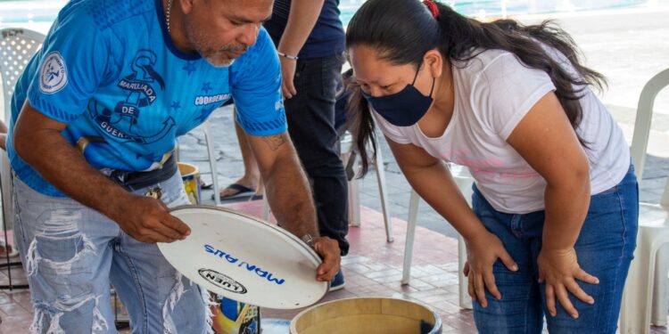 Marujada de Guerra supera expectativas e encerra Oficina de Percussão com sucesso em Manaus