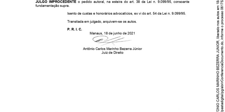 Justiça do Amazonas reconhece que Mario Vianna não foi o causador do vexame contra a médica Isabelle Lins no caso “fura fila” das vacinas