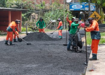Recuperação asfáltica do ramal do Pau-Rosa é realizado pela Prefeitura de Manaus